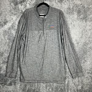 Swannies Pullover Mens 2XL Gray Stillwater Oaks Golf Course Quarter Zip Stretch